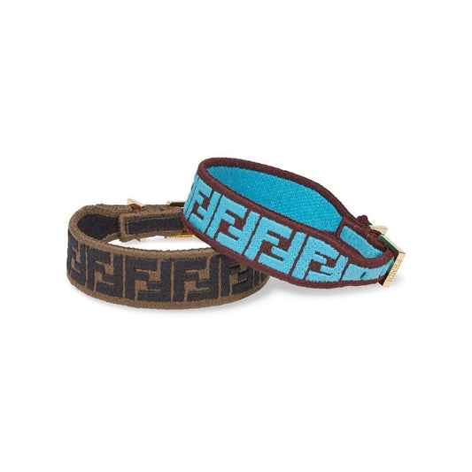 FF Embroidered Brown Cyber Blue Kit Bracelet