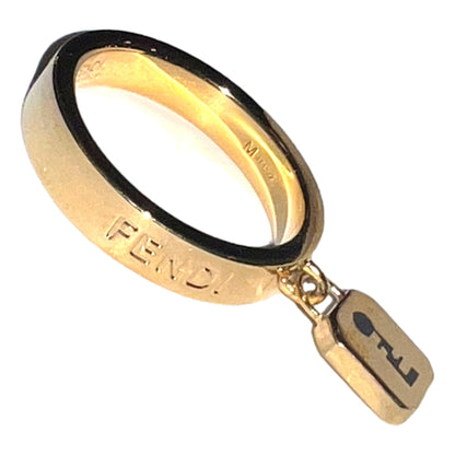 Master Key Pendant Gold Finish Metal Large Fashion Ring