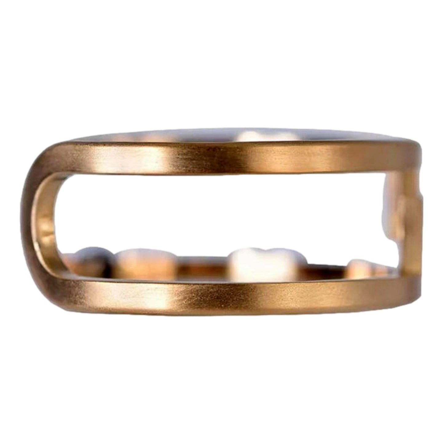 O'Lock Women's Gold Finish Metal Medium Cuff Bracelet