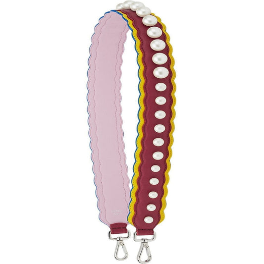 Strap You Pearl Embellished Black Cherry Lemon Shoulder Strap