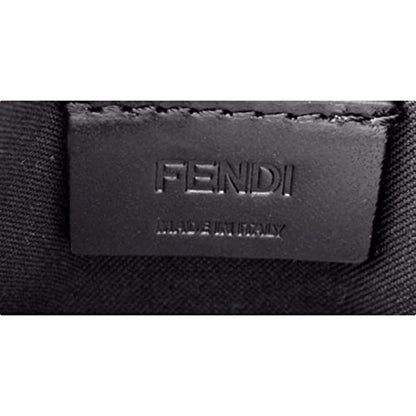 Roma Black Calfskin Leather Embossed Logo Card Case Wallet