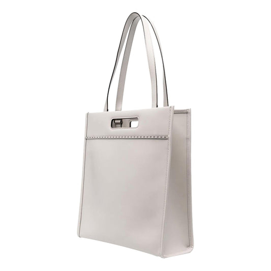 Roma Ghiaia Calf Leather Tote Bag