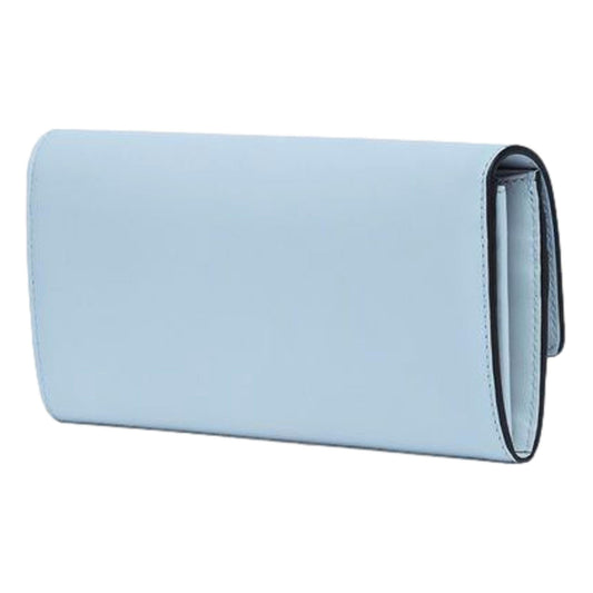 Roma Light Blue Smooth Calf Leather Continental Flap Wallet