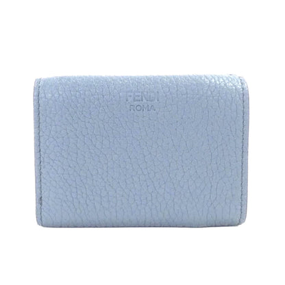 Selleria Leather Sky Blue Micro Trifold Wallet