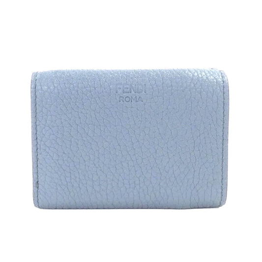 Selleria Leather Sky Blue Micro Trifold Wallet