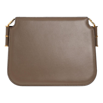 Touch Taupe Tartufo Leather Shoulder Bag