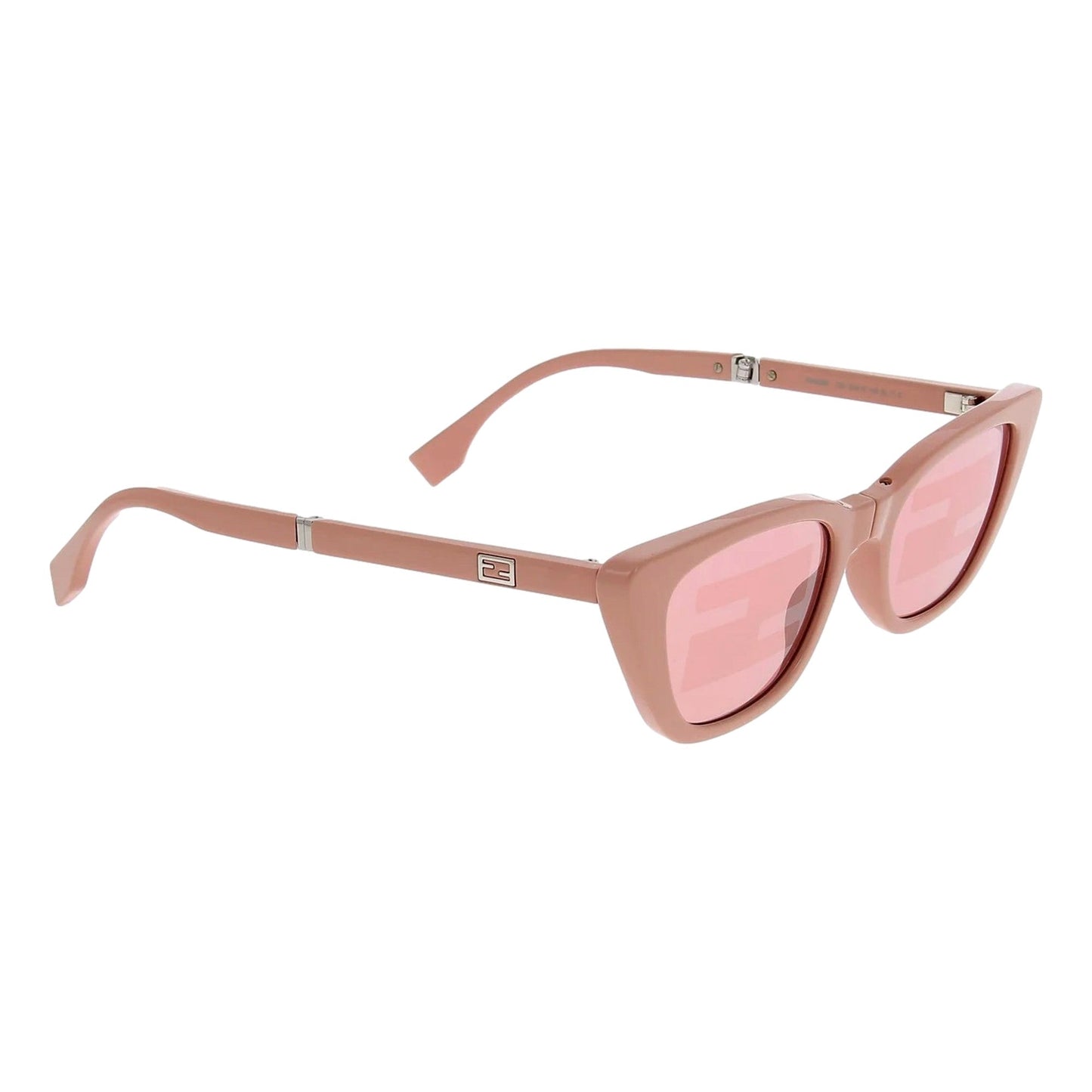 Injected Touch of FF Pink and Silver Sunglasses