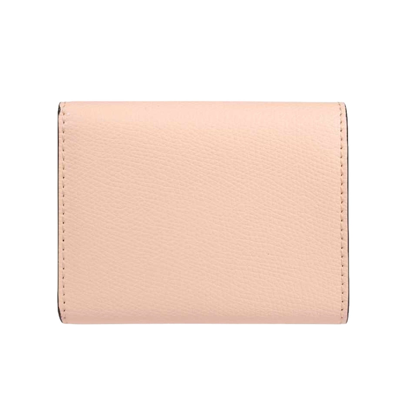 O'Lock Wallet Micro Trifold Rose Pink Tortora Gray Calf Leather