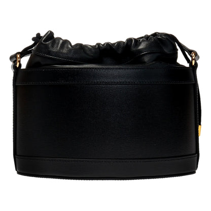 1955 Horsebit Black Leather Bucket Bag