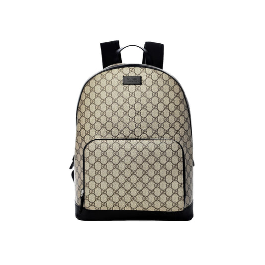 GG Supreme Canvas and Black Trim Backpack 406370