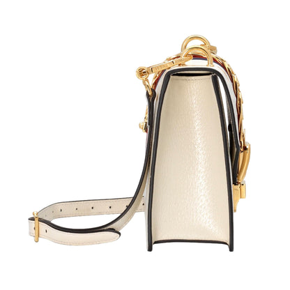 Sylvie Bee Star Ivory Leather Shoulder Bag