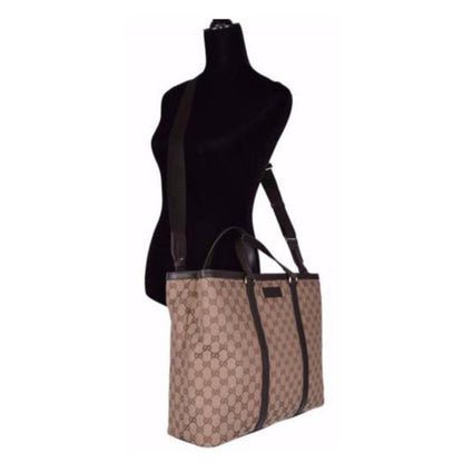 Unisex Brown Original GG Shopping Tote Handbag