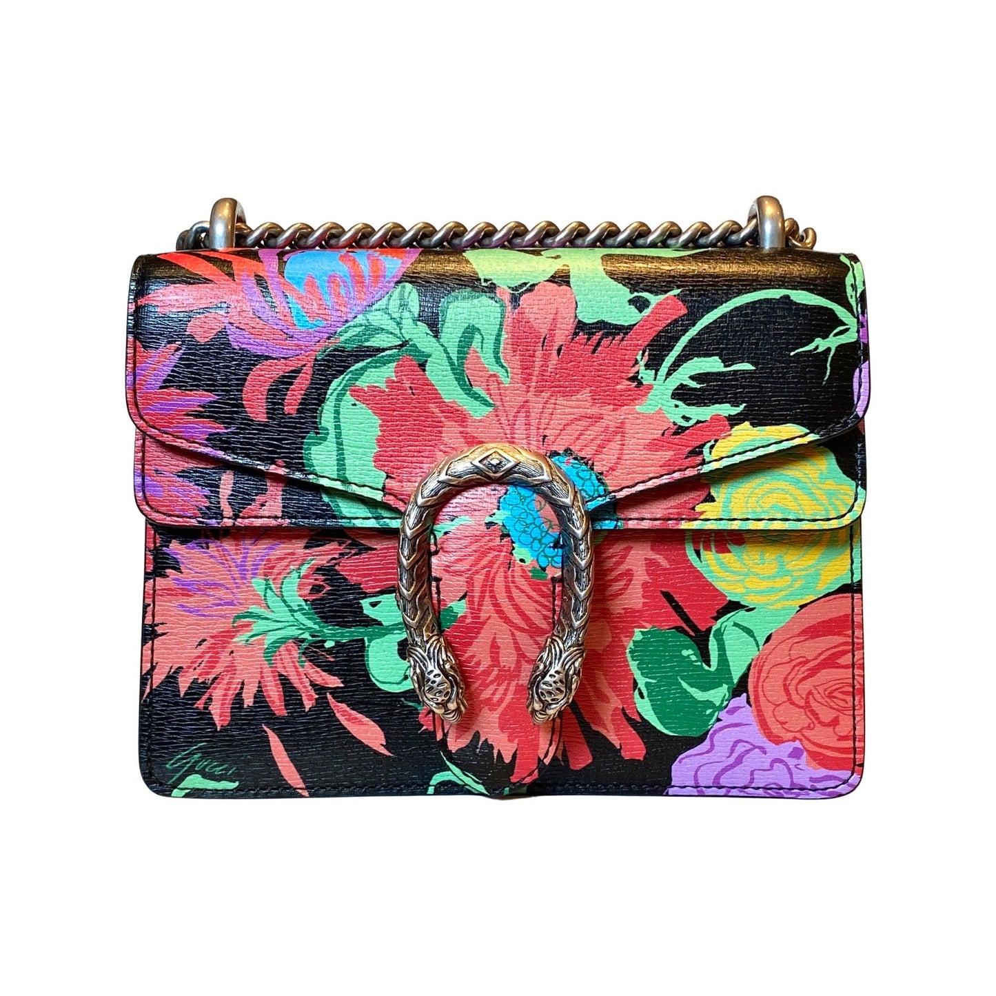 x Ken Scott Dionysus Floral Print Small Shoulder Bag