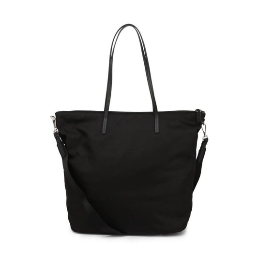 Tessuto Nylon Black Convertible Shopping Tote