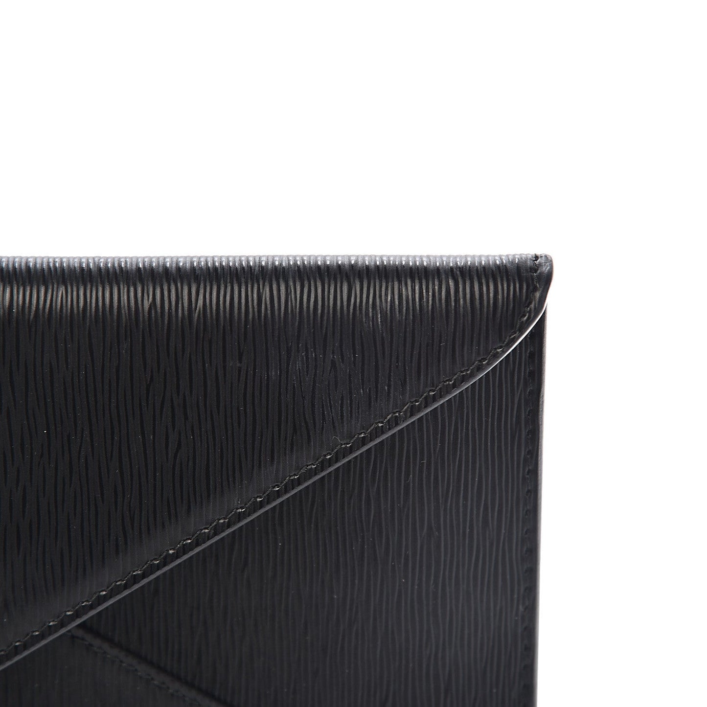 Black Vitello Move Leather Long Envelope Wallet