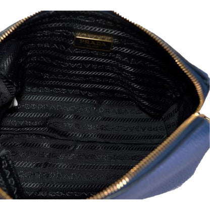 Contenitore Baltico Navy Blue Vitello Daino Vanity Case