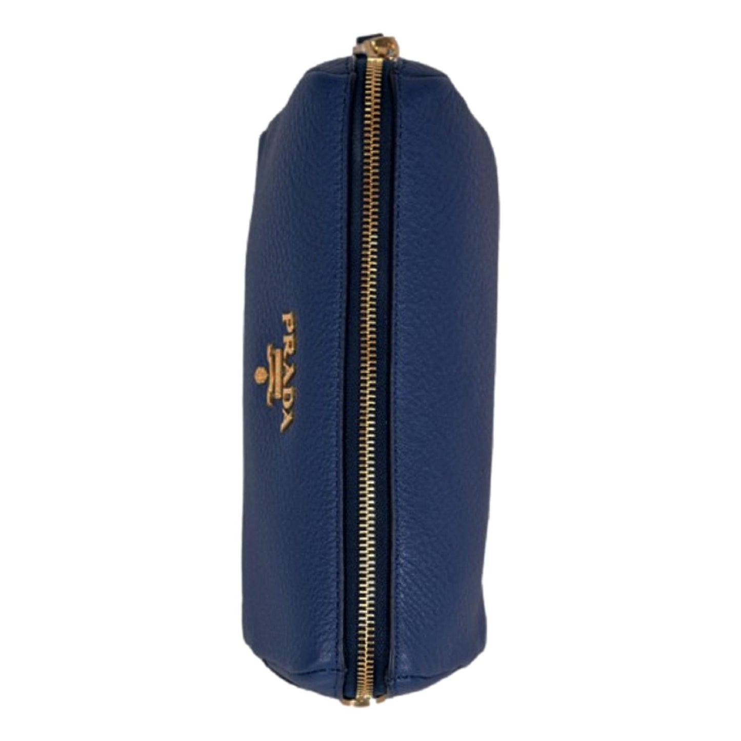 Contenitore Baltico Navy Blue Vitello Daino Vanity Case