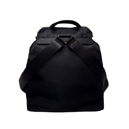 Re-Nylon Black Drawstring Small Rucksack Backpack