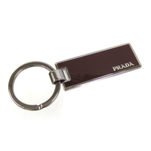 Rubino Red Enamel Silver Metal Keyring Keychain