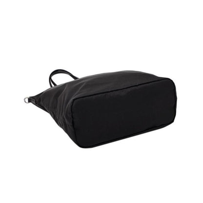 Tessuto Nylon Black Convertible Shopping Tote