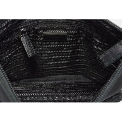 Tessuto Nylon Sport Black Messenger Crossbody Bag