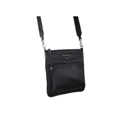 Tessuto Nylon Sport Black Messenger Crossbody Bag