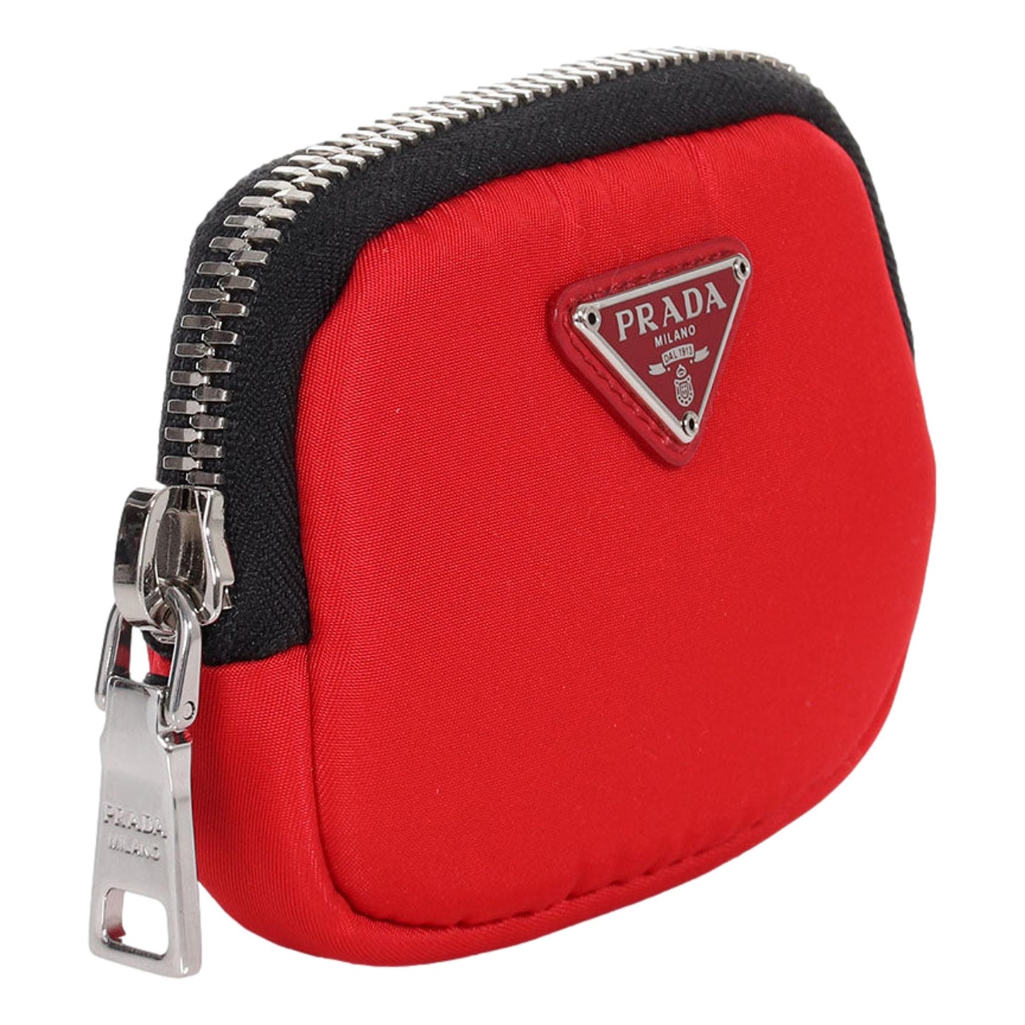 Tessuto Red Nylon Cargo Mini Pouch on Lanyard Neck Bag