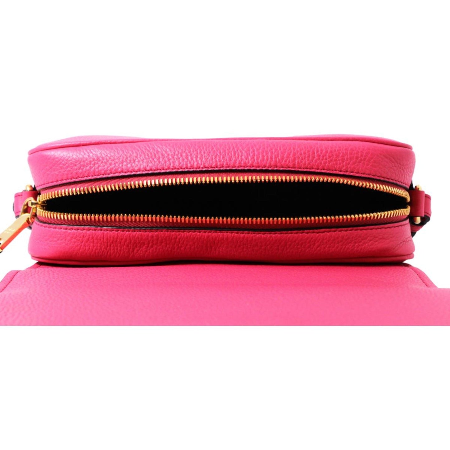 Vitello Phenix Peonia Leather Flap Crossbody Bag