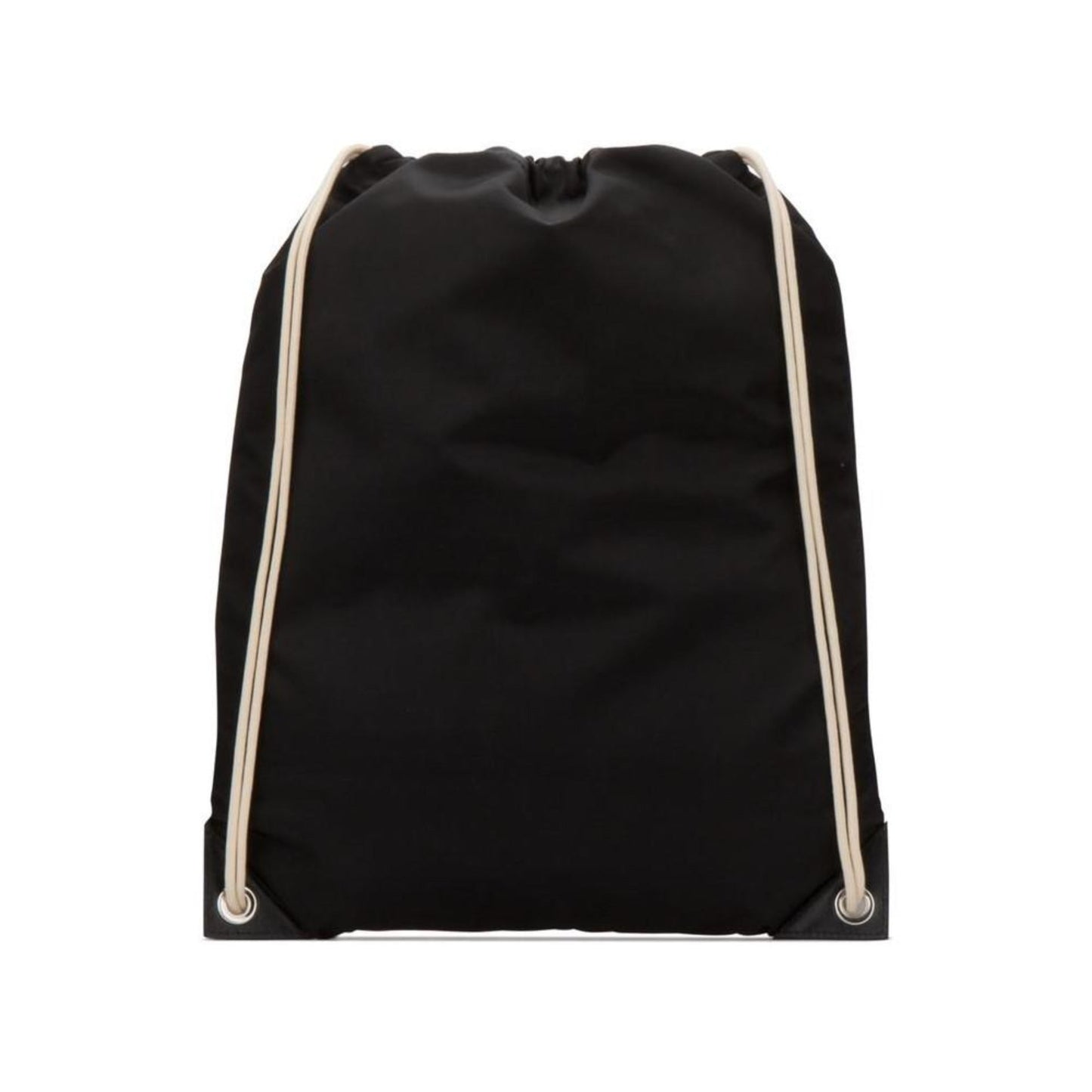 Logo Zaino Black Tessuto Nylon Drawstring Sling Backpack