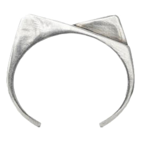 2 Pentes Two-Slope Oxidized Silver Bracelet