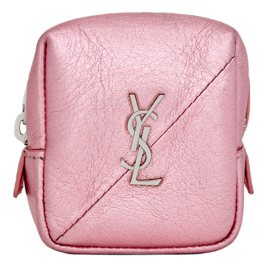 Jamie YSL Keyring Cube Pink Leather