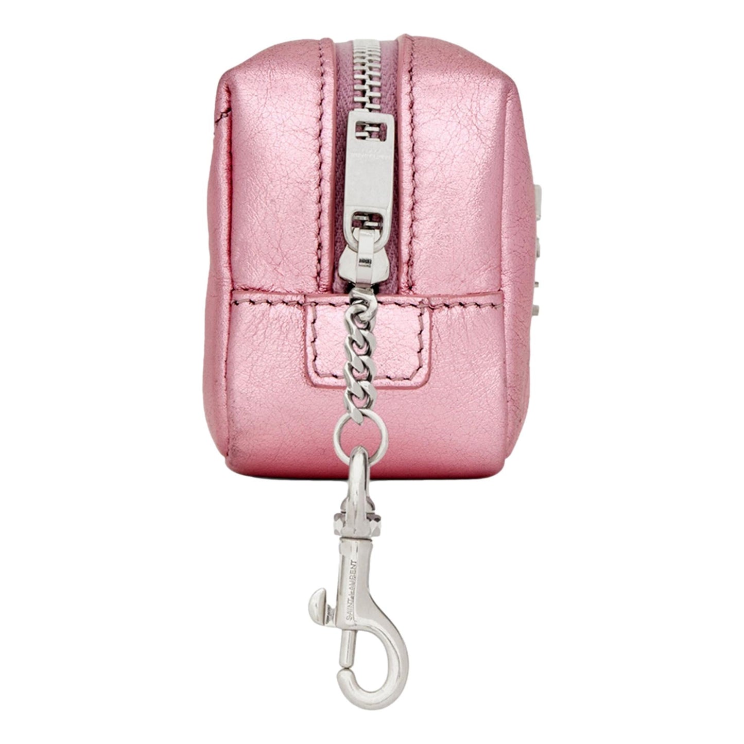 Jamie YSL Keyring Cube Pink Leather