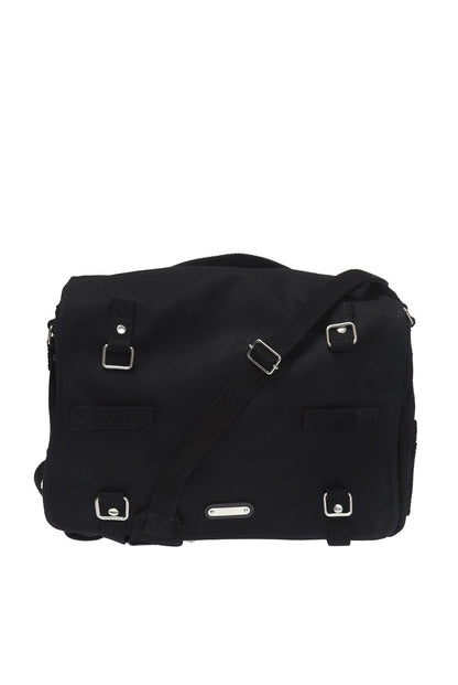 Sac Army Black Canvas Messenger Bag