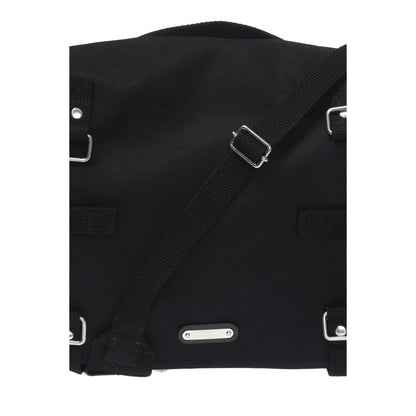 Sac Army Black Canvas Messenger Bag