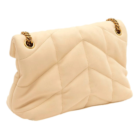 Lou Puffer Medium Shoulder Bag in Quilted Leather