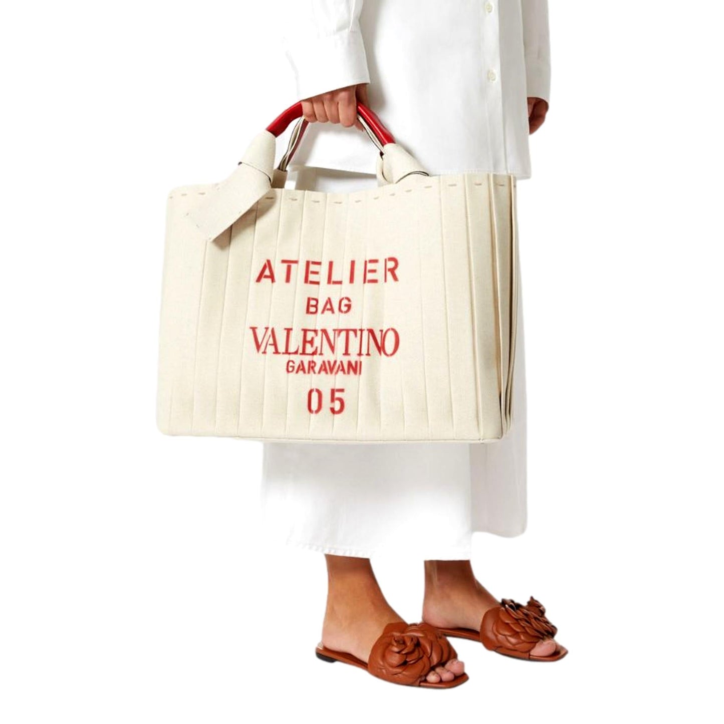 05 Plisse Edition Sac Atelier Large Canvas Tote Bag