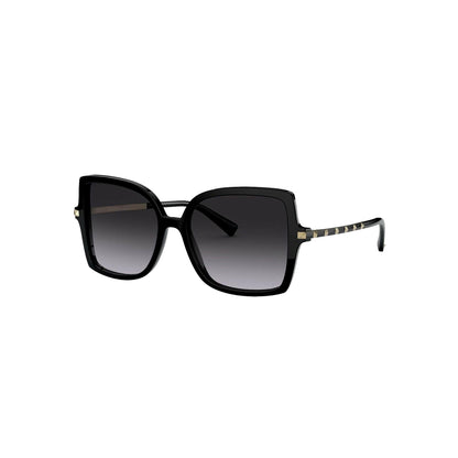 Black Studded Acetate and Titanium Sunglasses Size 56