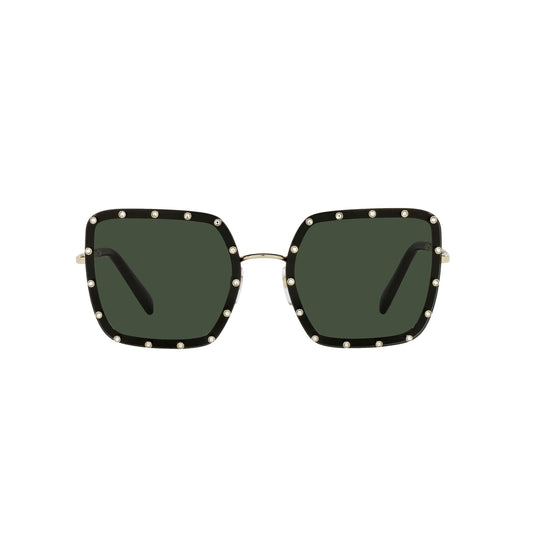 Green Studded Titanium Sunglasses