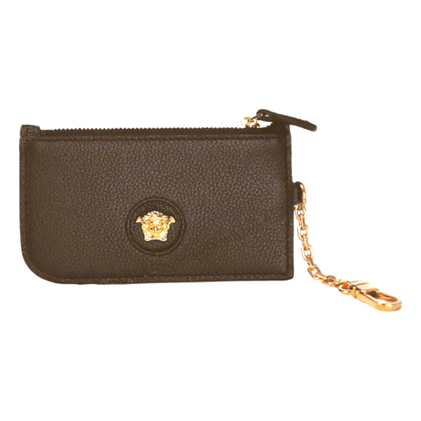 La Medusa Khaki Vitello Card Case Key Chain